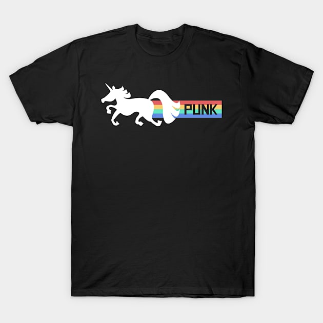 Random Punk Rock Unicorn T-Shirt by Wizardmode